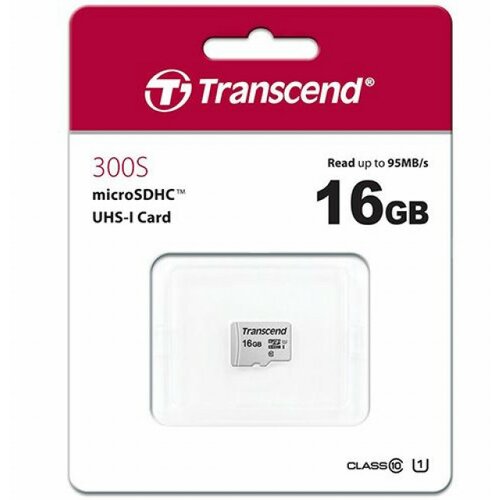 Transcend Micro SD 16 GB, Class 10 U1, Read up to 95MB/s Cene