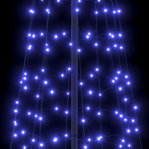 VidaXL LED božićno drvce s 800 LED svjetlima Plava 400 cm Željezo Slike