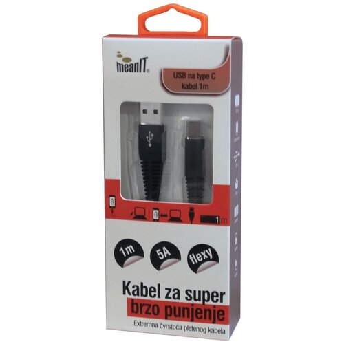 Mean IT USB kabl za smartphone USB type C, 5 A - Kabel USB za brzo punjenje Cene