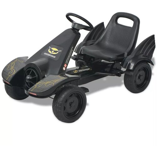  Go kart sa pedalama i podesivim sjedalom crni Cijene