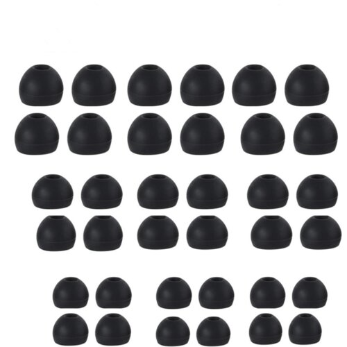 INF Silikonske ušesne blazinice za 4,5-6 mm ušesne slušalke 3 velikosti, 18 parov Black, (21246317) Cene
