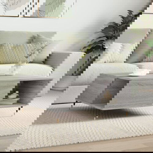 vidaXL Stolić za kavu boja sivog hrasta 80x80x36 5cm konstruirano drvo Cijene