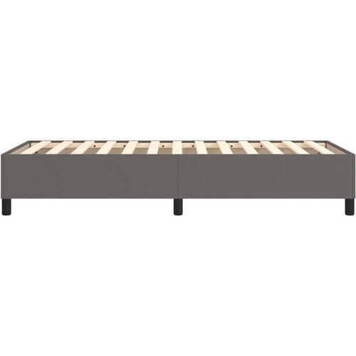  Okvir za krevet s oprugom sivi 80 x 200 cm od umjetne kože Slike