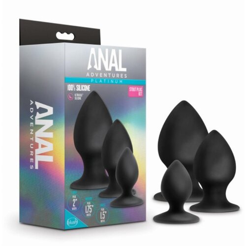 Anal Adventures Set širokih analnih čepov Cene