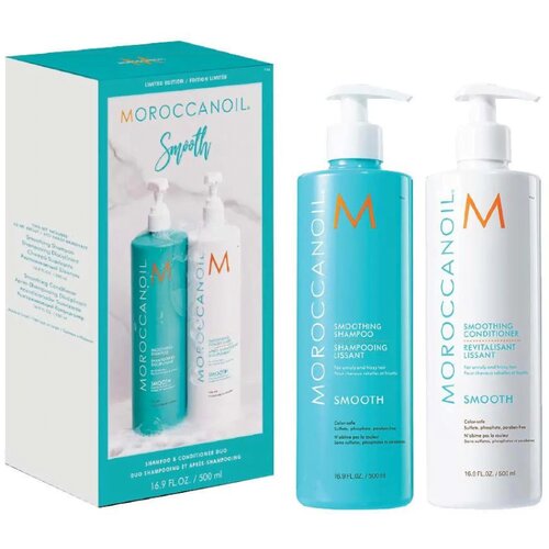Moroccanoil set smoothing duo šampon 500ml+ regenerator 500ml Slike