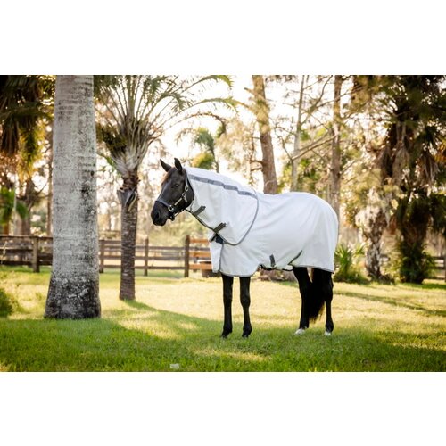 Horseware Ireland Pregrinjalo Amigo Summer Sheet Plus, Navy Check/Titanium Grey and Silver - 160 cm Cene