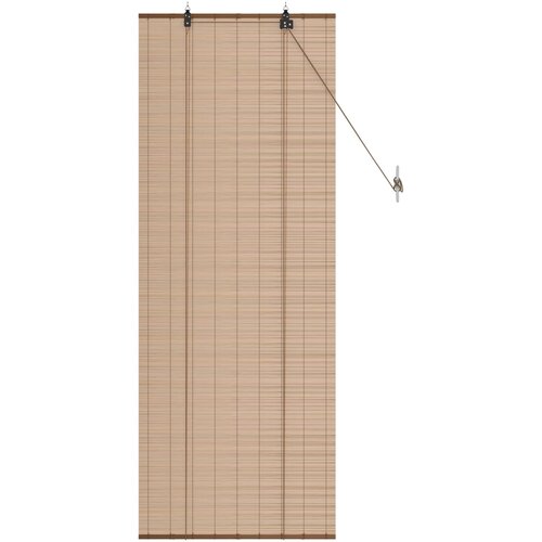 Rolo zavjesa Smeđa 60 x 160 cm Bambus Slike