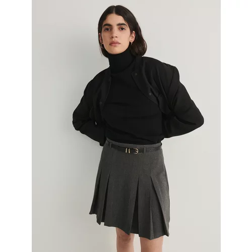 Reserved - Mini suknja s remenom - tamnosivo