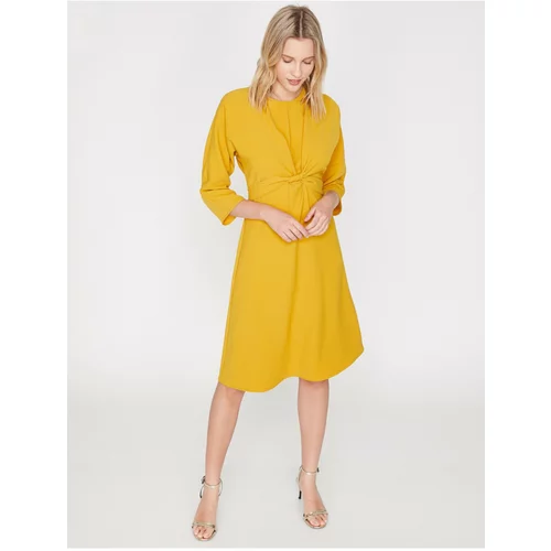 Koton Dress - Yellow - Wrapover