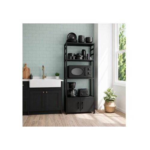 Hanah home Vi&amp;scaron;enamenska polica Modu Black Slike