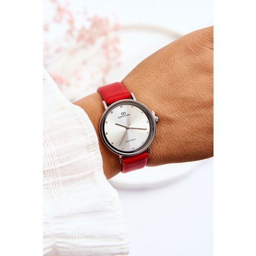 Kesi Women&amp;#039;s Waterproof Analog Watch Giorgio&amp;amp;Dario Red and Silver Slike