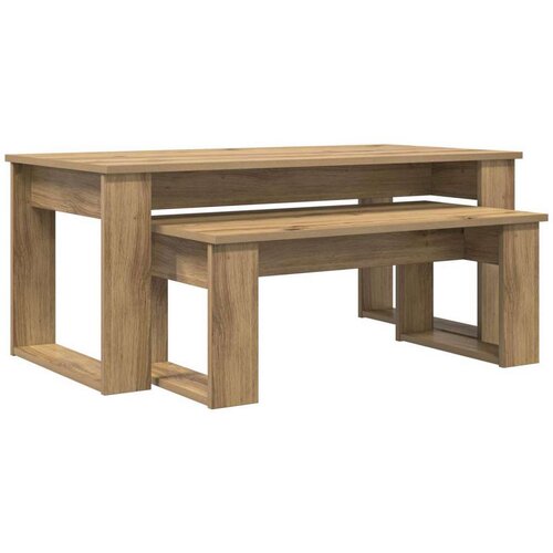  Set stolića za kavu 2 pcs Umjetnički hrast Konstruirano drvo Slike