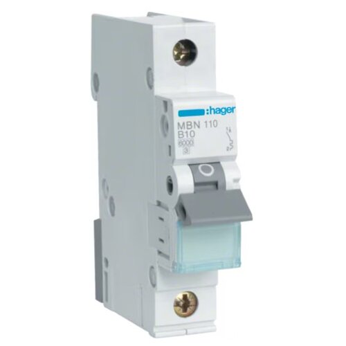 HAGER osigurač automatski 10A 1P b 6kA MBN110 Cijene