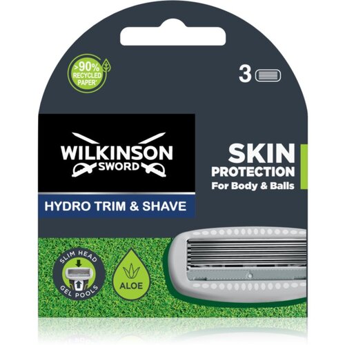 Wilkinson Sword Hydro Trim and Shave Skin Protection For Body and Balls nadomestne glave 3 kos Cene