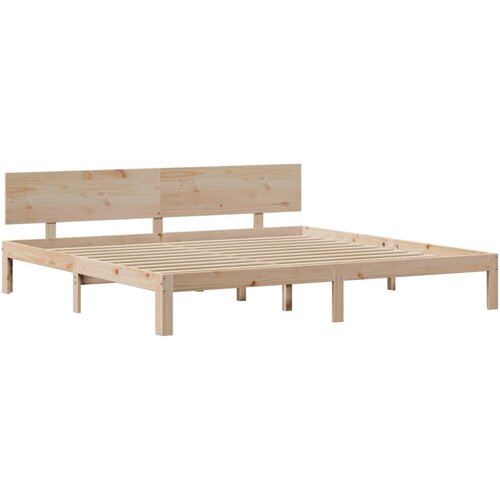  Okvir kreveta s uzglavljem 200 x 200 cm od masivne borovine Slike