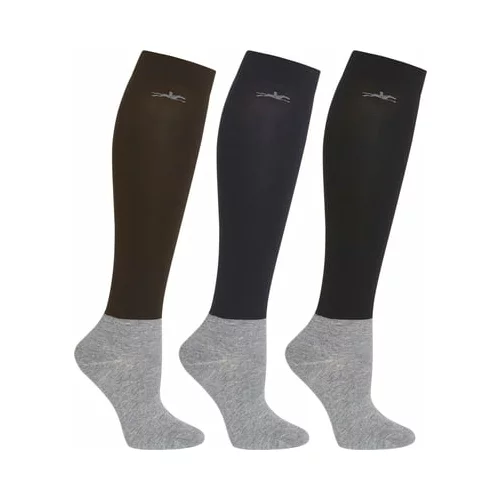  Jahalne nogavice 'Show Socks', komplet 3 parov, brown/navy/black - 31-41