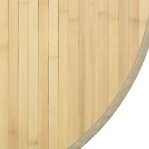  Okrugli tepih svijetlo-prirodni 60 cm bambus Slike