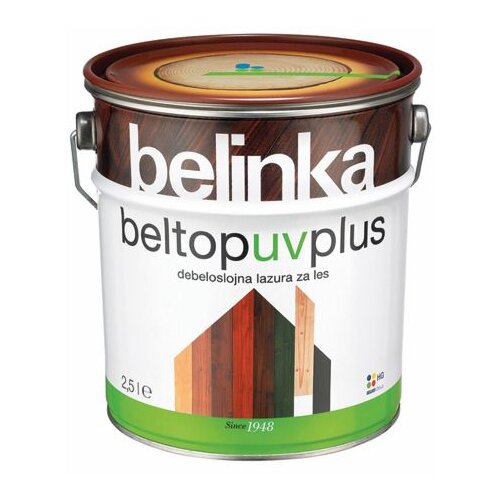 Belinka Debeloslojna lazura za les BELTOP UV PLUS (2,5 l, zelena, &amp;scaron;t.19) Slike