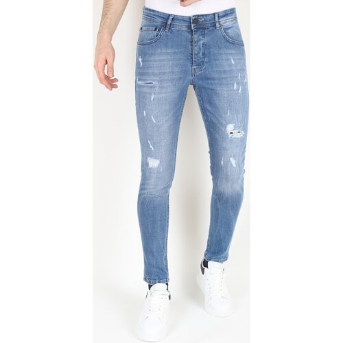 Mario Morato Kavbojke slim 148659874 Modra Cene