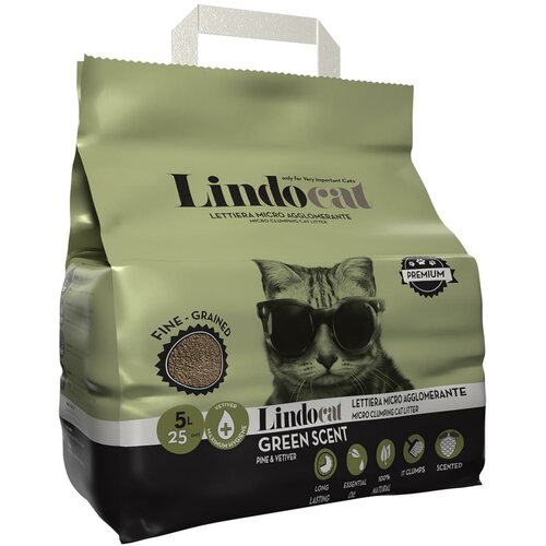 Lindocat posip za mačke - green scent 5l Slike