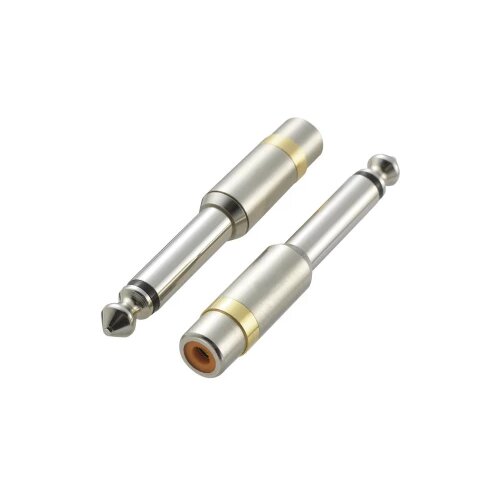 SpeaKa Professional Jack / činč audio adapter KCA-635 [1x jack utikač 6.35 mm - 1x činč utičnica] srebrna Cijene