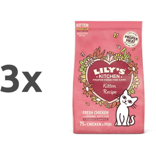 Lily's Kitchen Kitten Recipe - piščanec in bela riba 3 x 800 g Cene