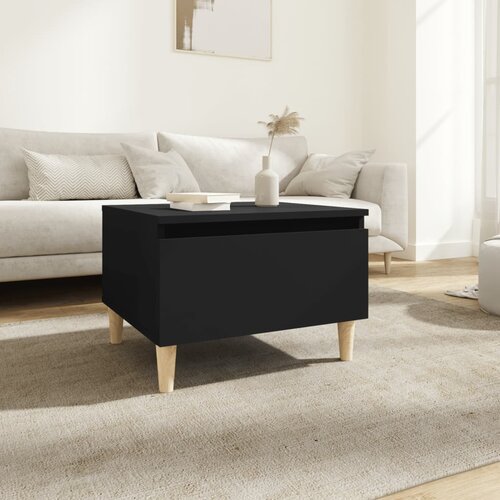 vidaXL Bočni stolić crni 50 x 46 x 35 cm od konstruiranog drva Cijene