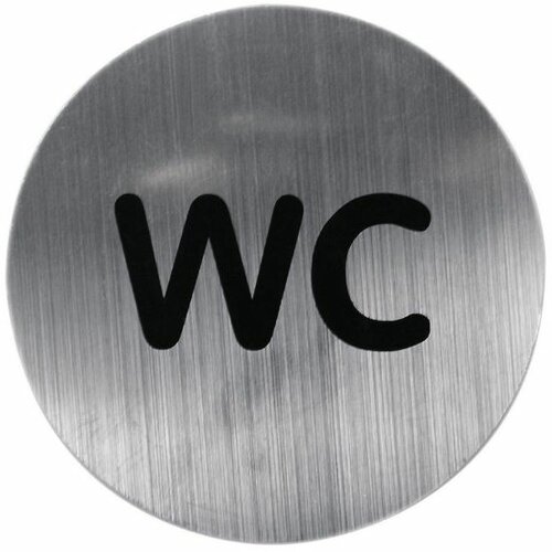 Ridder oznaka za WC fi 80 mm inox Slike