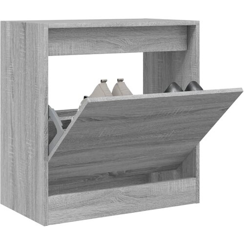 vidaXL Omarica za čevlje siva sonoma 60x34x63,5 cm inženirski les Cene