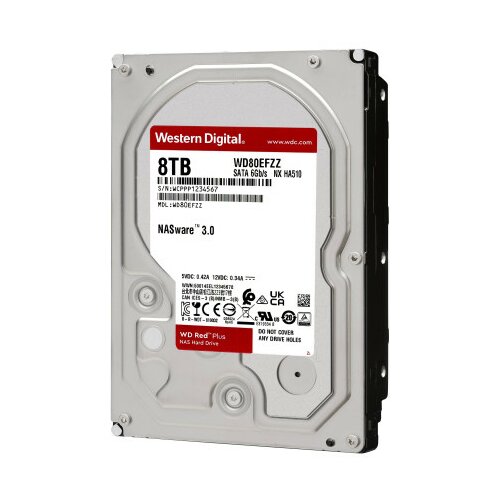 HDD WD 8TB WD80EFZZ SATA RED PLUS 5640RPM 128MB Cene