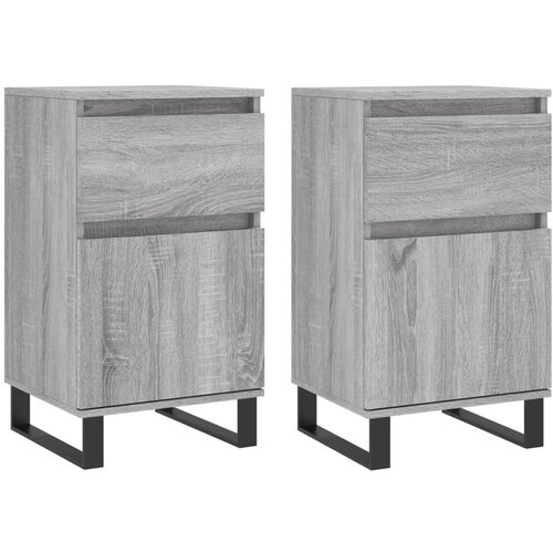 Maison Chic Komoda - Predalnik 2 kosa siva sonoma 40x35x70 cm inženirski les, (21720751) Cene