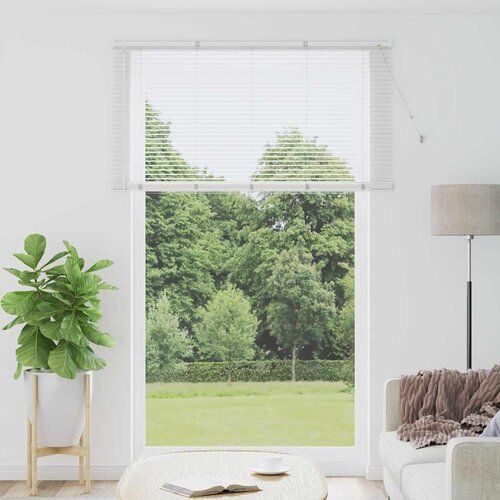 vidaXL Okenska roleta z zavesami Drugo Bela 150 x 220 cm Aluminij Cene