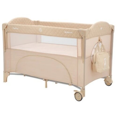 Kikka Boo Milky Way prenosivi krevetac 2 Nivoa, Beige Cene