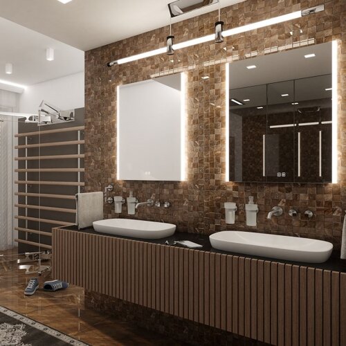  NIMCO ZP 11001VX - LED ogledalo za kupatilo sa pozadinskim osvetljenjem 3000-6500K 70x50 cm IP44 Slike