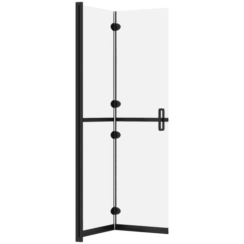 vidaXL Zložljiva pregrada za tuš mlečno ESG steklo 70x190 cm Cene