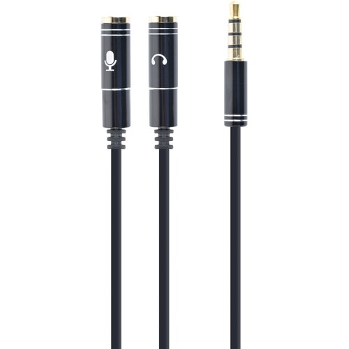 Gembird AUX Audio kabl 3.5mm 4-pola na 2x 3.5mm 3-pola m/2ž Slike