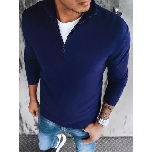 DStreet Sweter męski granatowy Slike