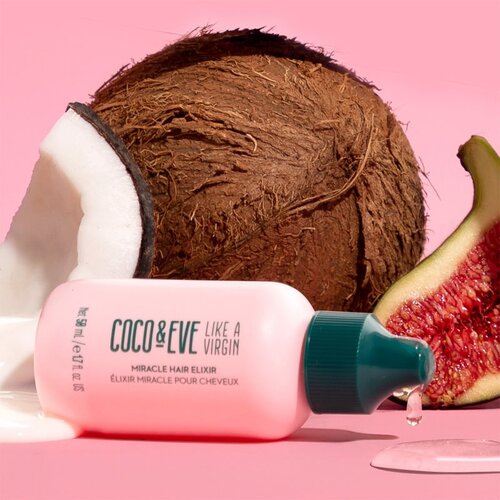 Coco &amp;amp; Eve Like A Virgin Miracle Hair Elixir eliksir brez spiranja za sijaj in mehkobo las 50 ml Slike