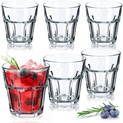 KADAX kozarci za pitje, 6 kosov, 230 ml, komplet kozarcev za sok, debelo steklo, (5000351675) Cene