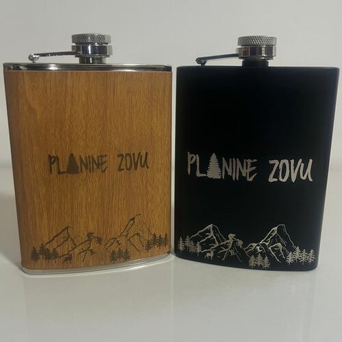 Na vrhu Pljoska 230ml - Planine zovu crna/woody Cene
