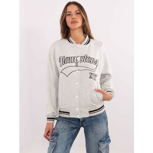 My Red Lips Sweatshirt-EM-BL-895.13X-light gray Slike