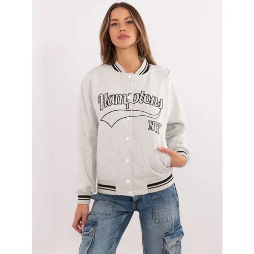 My Red Lips Sweatshirt-EM-BL-895.13X-light gray