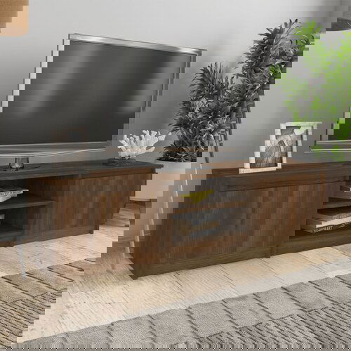 The Living Store TV omarica rjavi hrast 140x40x35,5 cm konstruiran les - TV Omarica, (21375004) Slike