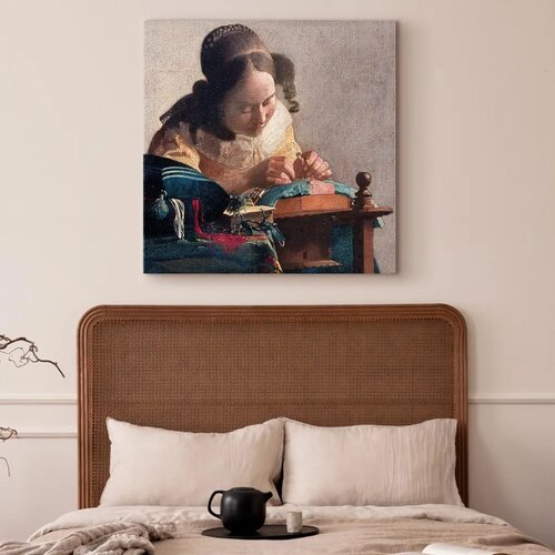  Slika - Jan Vermeer &amp;ndash; The Lacemaker 80x80 Standard Slike