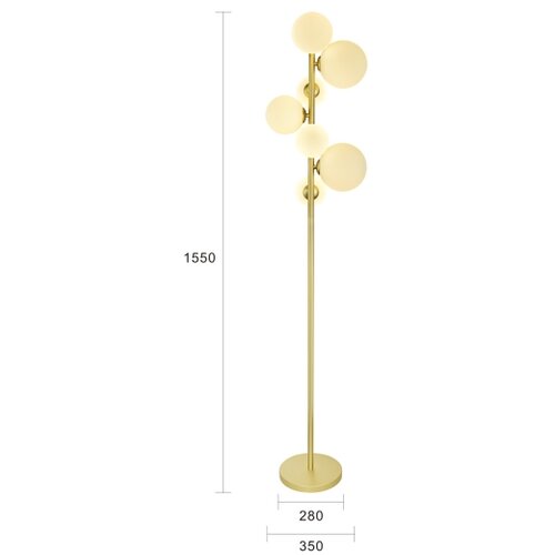  brilagi - led podna lampa milla 7xG9/3W/230V zlatna/bela Slike