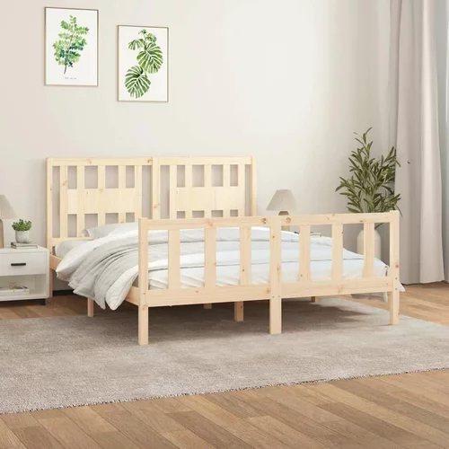  kreveta s uzglavljem 150x200 cm drveni 5FT bračni