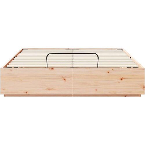  Otoman krevet Prirodna 150 x 200 cm Masivna borovina Slike