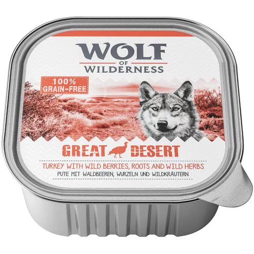 Wolf of Wilderness Ekonomično pakiranje Adult 24 x 300 g - Great Desert - puretina