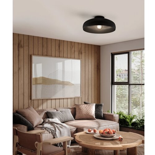 Eglo plafonjera Mogano 43637, 1x E27, &amp;Oslash;40 cm, crna Slike