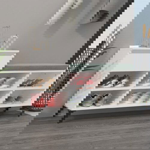 The Living Store Omarica za čevlje bela 102x36x60 cm inženirski les - Omarica Za Čevlje, (21433969) Cene